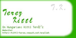 terez kittl business card